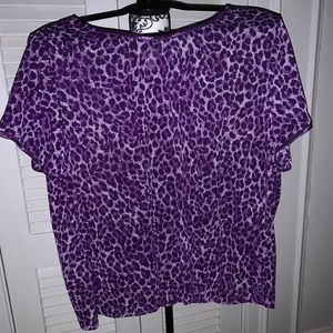 Animal Print sheer shirt